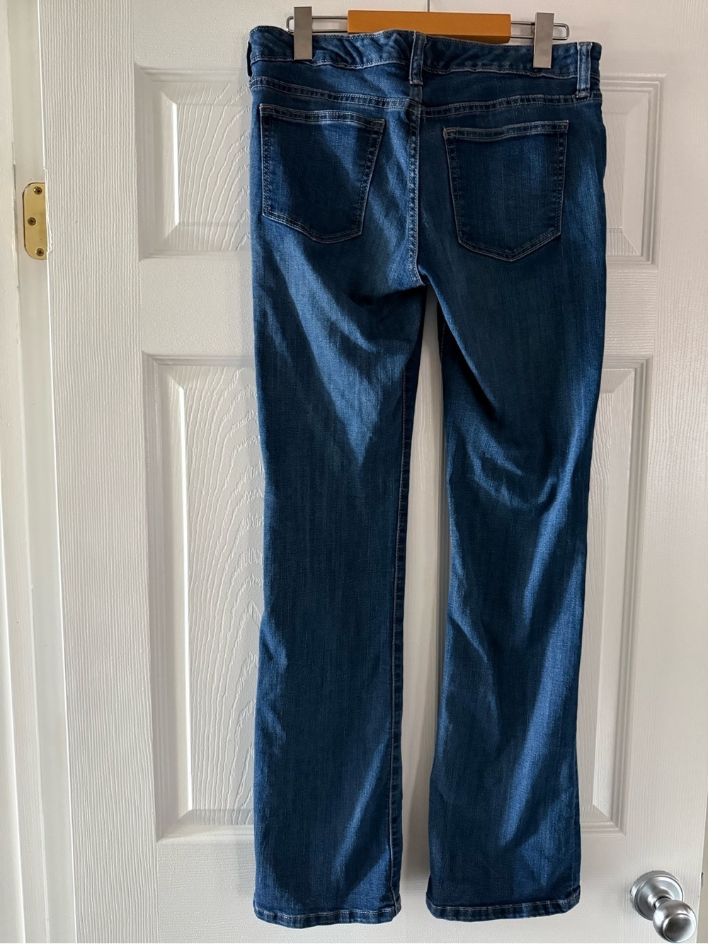 Banana Republic Dark Blue Slim Bootcut Jeans 28/6R Casual Chic Dark Wash Preppy - Picture 6 of 9